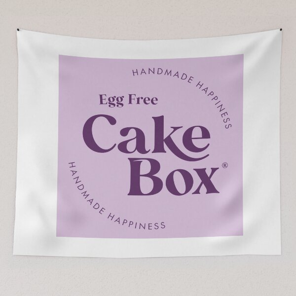 Item preview, Egg Free Cake Box Handmade Happiness Purple designed and sold by abiewilliam.