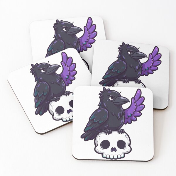 Item preview, I Told You So: Smug Crow on a Skull designed and sold by Odd-jack.