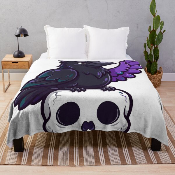 Item preview, I Told You So: Smug Crow on a Skull designed and sold by Odd-jack.