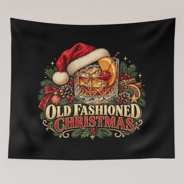 Item preview, Old Fashioned Christmas Cocktail with Santa Hat, Funny Bartender Christmas, Christmas Cocktail Gift, Vintage Holiday Drink designed and sold by Cchotlan.