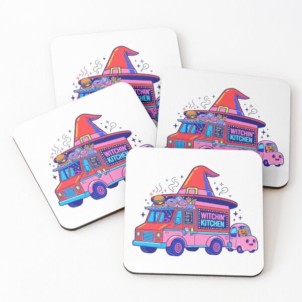 Item preview, WITCHIN' KITCHEN Food Truck - Kawaii Surreal Halloween Food Art designed and sold by jrzvibe.