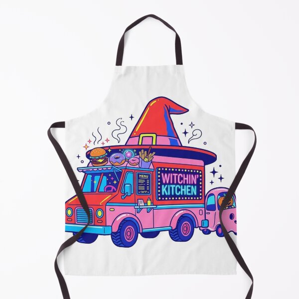 Item preview, WITCHIN' KITCHEN Food Truck - Kawaii Surreal Halloween Food Art designed and sold by jrzvibe.