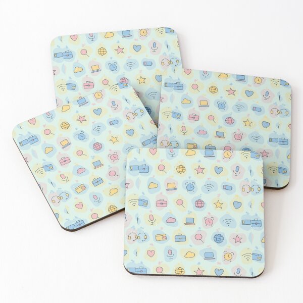 Item preview, Watercolor Briefcase Office Pattern - Mint designed and sold by jobnjokes.