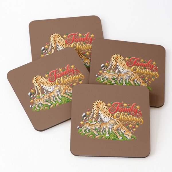 Item preview, Festive Cheetah – Merry Christmas Animal Illustration designed and sold by annenambiro.