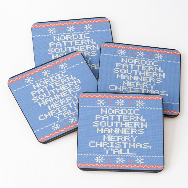 Item preview, Nordic Pattern Southern Manners Knit-Look Y'all designed and sold by T-J-WHATEVER.