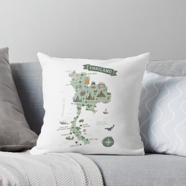 Item preview, Map of Thailand - Green designed and sold by Those Pencil Shavings.