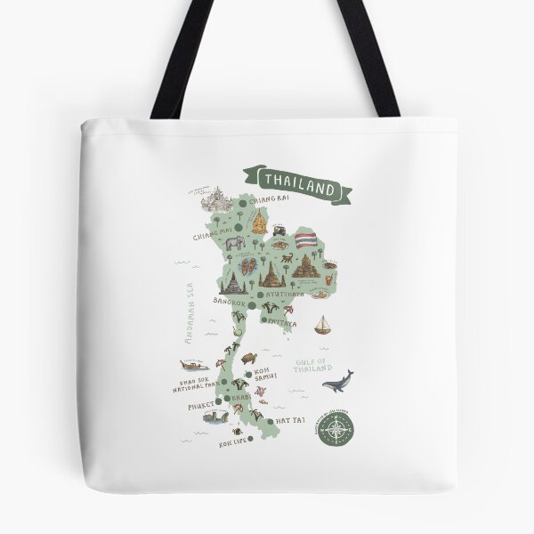 Item preview, Map of Thailand - Green designed and sold by Those Pencil Shavings.