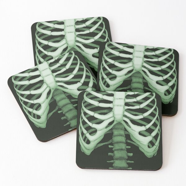 Item preview, Semirealistic rib cage -Dark Green- designed and sold by Houst-cn.
