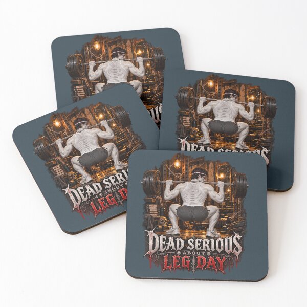 Item preview, Dead Serious About Leg Day - Funny Gothic Gym Design designed and sold by azule1.