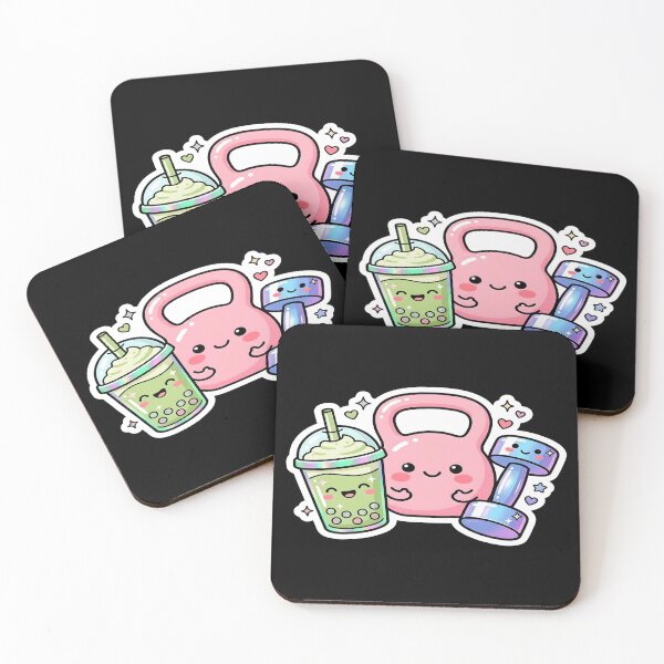 Item preview, Cute Kawaii Gym Essentials Matcha Kettlebell Aesthetic designed and sold by PozivoPlus.