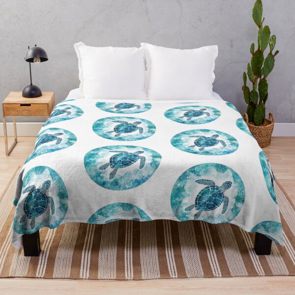 Item preview, Blue Watercolor Sea Turtle Ocean Aesthetic designed and sold by LunaVales.