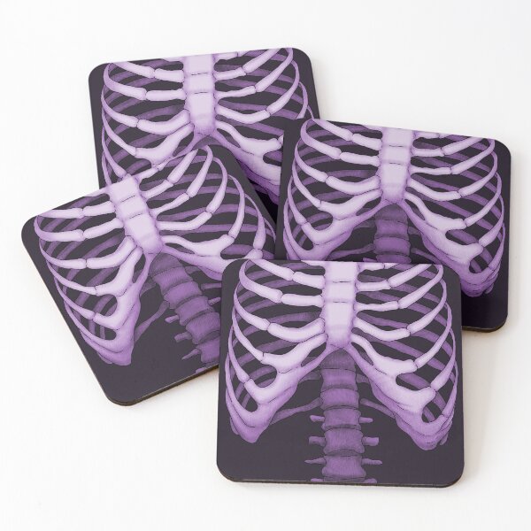 Item preview, Semirealistic rib cage -Dark Violet/Purple- designed and sold by Houst-cn.