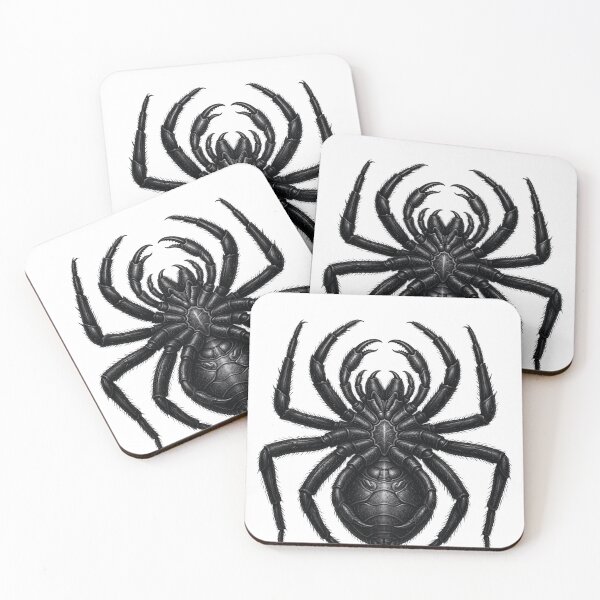 Item preview,   Realistic Black Spider Realistic Insect Graphic Art Print designed and sold by hepopatterns.