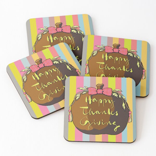 Item preview, Retro Thanksgiving Pumpkin Art on Rustic Stripe Background designed and sold by cremedecolor.