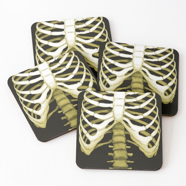 Item preview, Semirealistic rib cage -Yellow- designed and sold by Houst-cn.