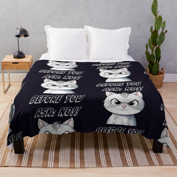 Item preview, Before you ask: NO! – The annoyed cat designed and sold by LiskoDesign.