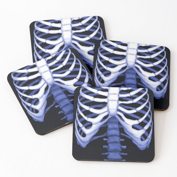 Item preview, Semirealistic rib cage -Electric blue- designed and sold by Houst-cn.