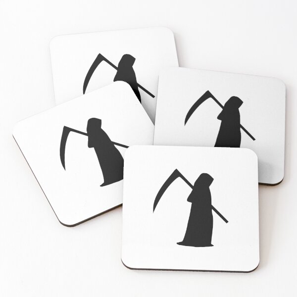 Item preview, Minimalist Grim Reaper Silhouette designed and sold by Miss Robot Shop.