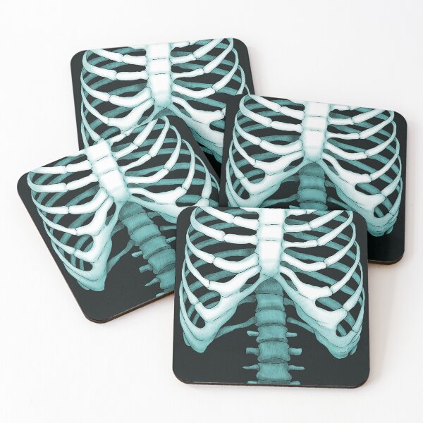 Item preview, Semirealistic rib cage -Light blue- designed and sold by Houst-cn.