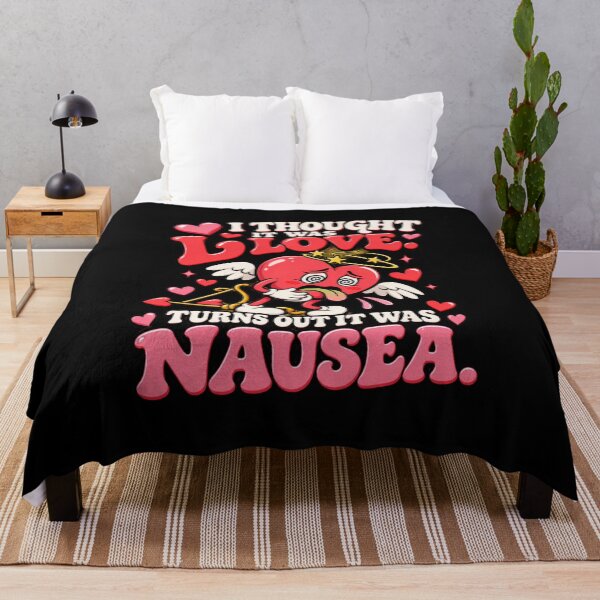 Item preview, I Thought It Was Love, Turns Out It Was Nausea – Funny Anti-Valentine's Day Relationship Humor designed and sold by signshirtz.