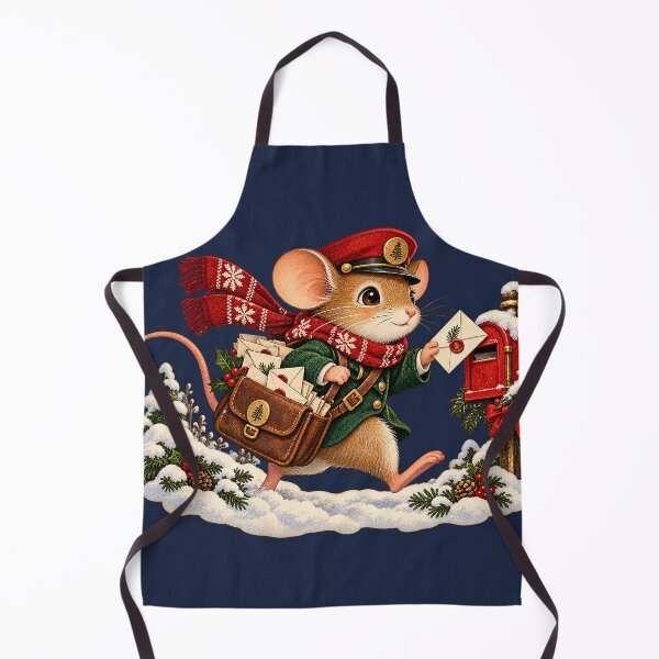 Item preview, Mouse Postmaster Christmas Mail Delivery designed and sold by TrinovaCreates.