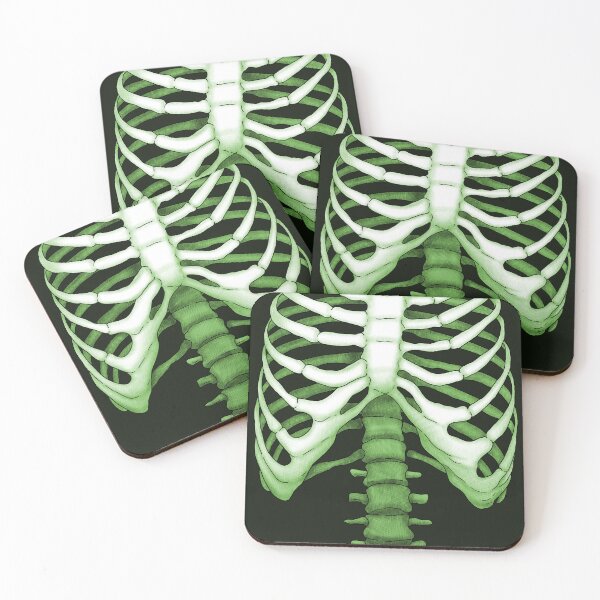 Item preview, Semirealistic rib cage -Green- designed and sold by Houst-cn.