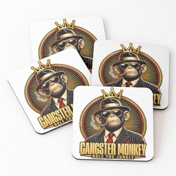 Item preview, Gangster Monkey King Vintage Mafia Streetwear Art designed and sold by BAAKSHOP.