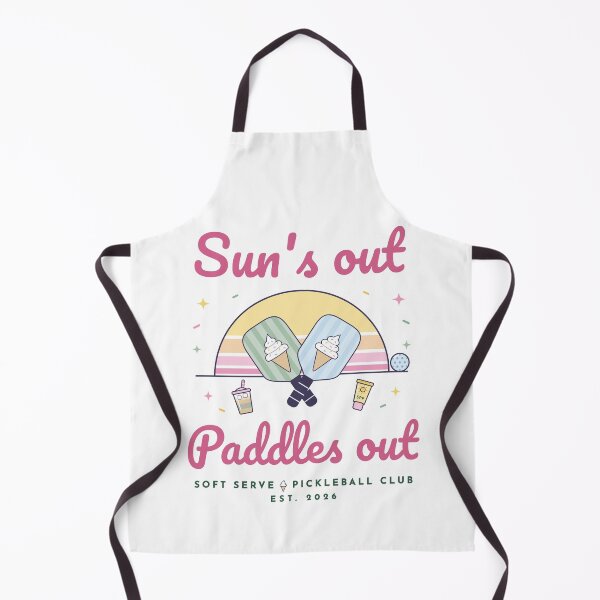 Item preview, Sun’s Out Paddles Out – Cute Pickleball Gift, Pastel Sunset & Paddles designed and sold by IsleAmore.