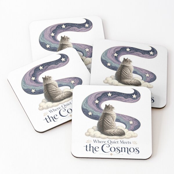 Item preview, Siberian Nebula Cat – Where Quiet Meets the Cosmos designed and sold by PurrBloom Studio.