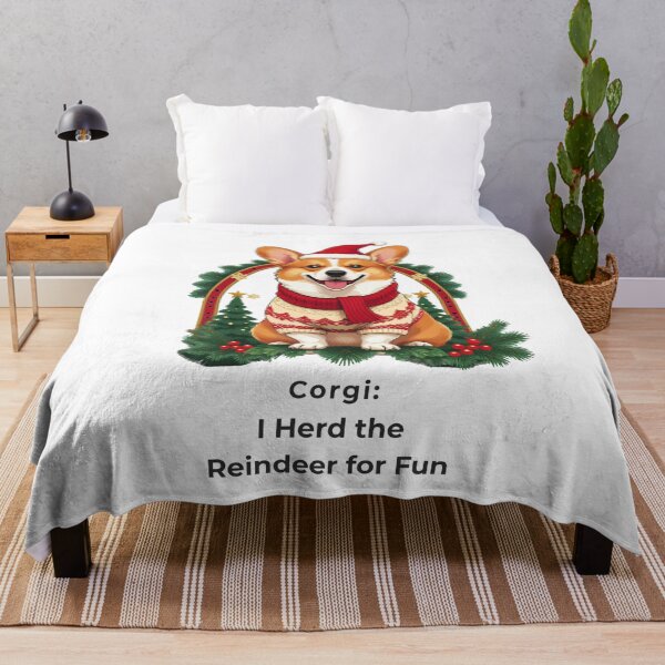 Item preview, Corgi Christmas - I Herd the Reindeer designed and sold by VEXA88.