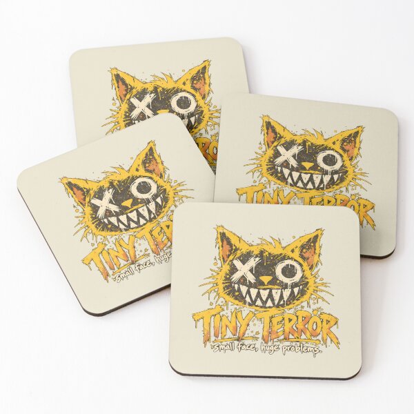 Item preview, Tiny Terror – Grunge Mischievous Cat designed and sold by AwesomeBeyondLimits.