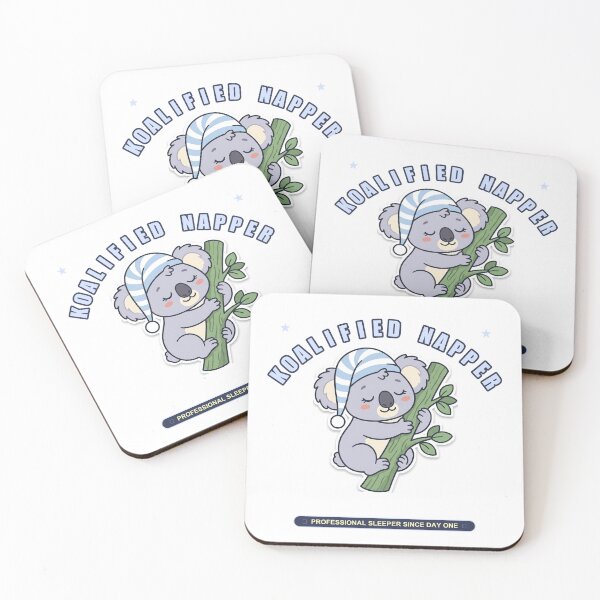 Item preview, Koalified Napper Cute Sleeping Koala Funny Lazy T-Shirt designed and sold by Giobb-Artwork.