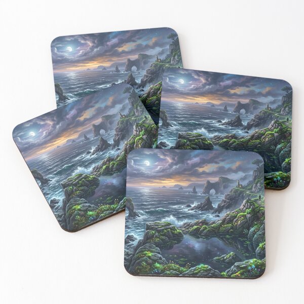 Item preview, Moonlight over Enchanted Coast designed and sold by Sigtrix.
