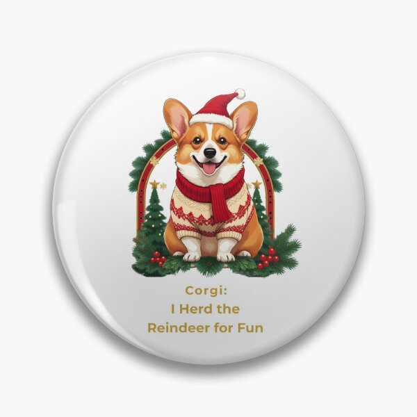 Item preview, Corgi Christmas - I Herd the Reindeer designed and sold by VEXA88.