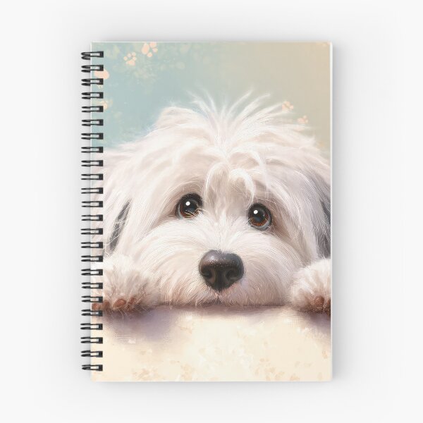 Item preview, Coton de Tulear Peeking over Wall 01 designed and sold by Elisabeth Lucas.