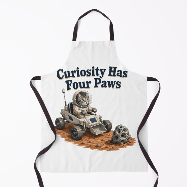 Item preview, Gray Tabby Space Rover Cat – Curiosity Has Four Paws designed and sold by PurrBloom Studio.