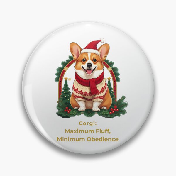 Item preview, Corgi Christmas - Maximum Fluff Minimum Obedience designed and sold by VEXA88.