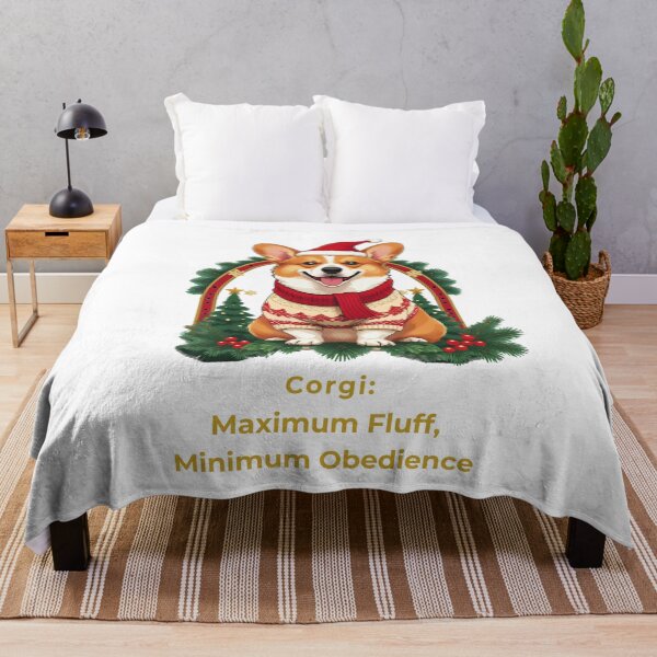 Item preview, Corgi Christmas - Maximum Fluff Minimum Obedience designed and sold by VEXA88.