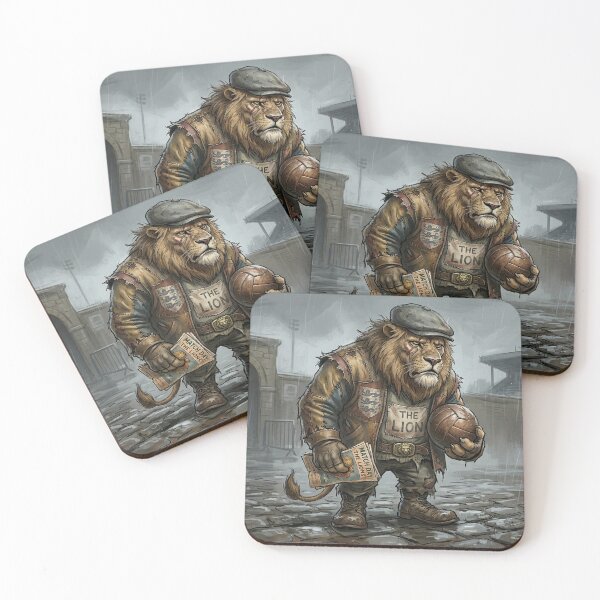 Item preview, Funny British Lion Stadium Football Steward Matchday Art designed and sold by Englandbear.