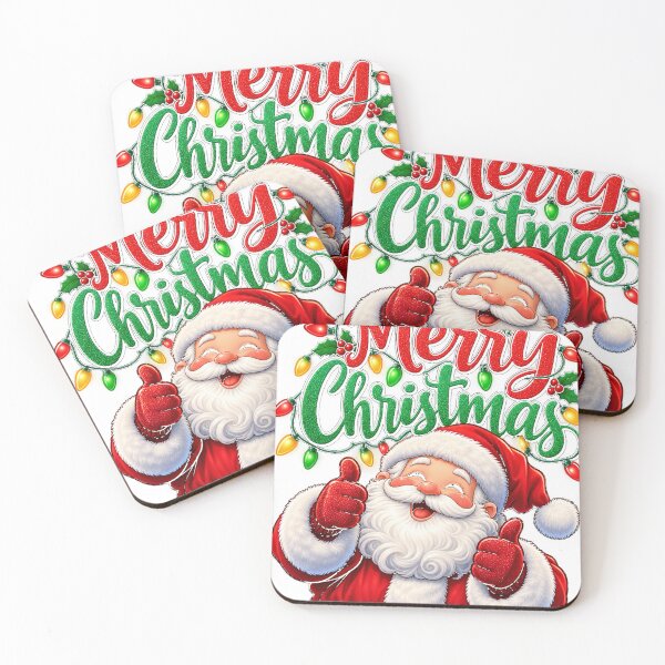 Item preview, Merry Christmas Santa Claus Cute Holiday Lights designed and sold by aestheticguru.