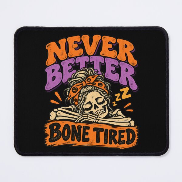 Item preview, Never Better Messy Bun Skeleton Halloween Cool Design designed and sold by DarkRelicStudio.