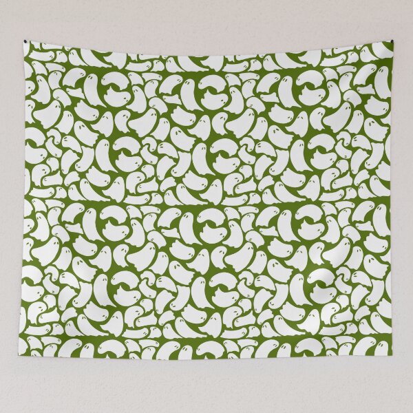 Item preview, Pattern of adorable ghosts -Light Green- designed and sold by Houst-cn.