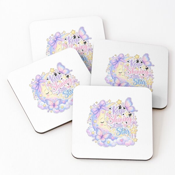 Item preview, Keep Shining Little Star - Pastel Moon Butterfly Celestial Sticker designed and sold by Zsgallery27.