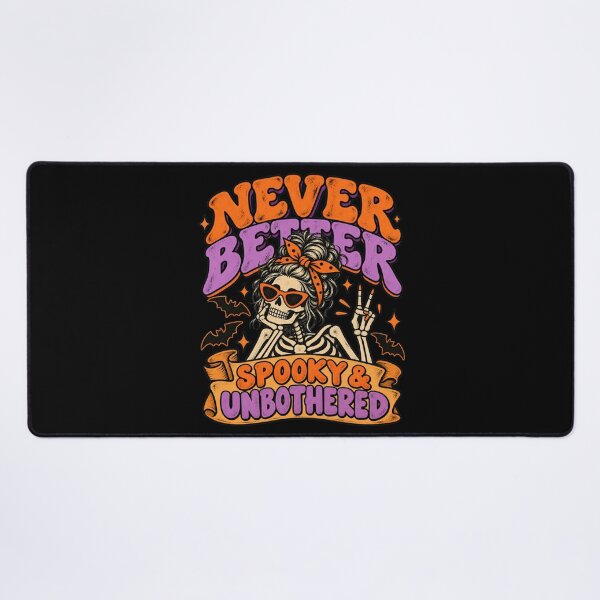 Item preview, Never Better Messy Bun Skeleton Halloween Cool Design designed and sold by DarkRelicStudio.