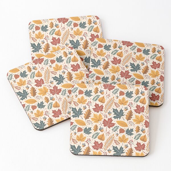 Item preview, Nordic Autumn Leaves | Scandinavian Fall Folk designed and sold by Shuga-Design.