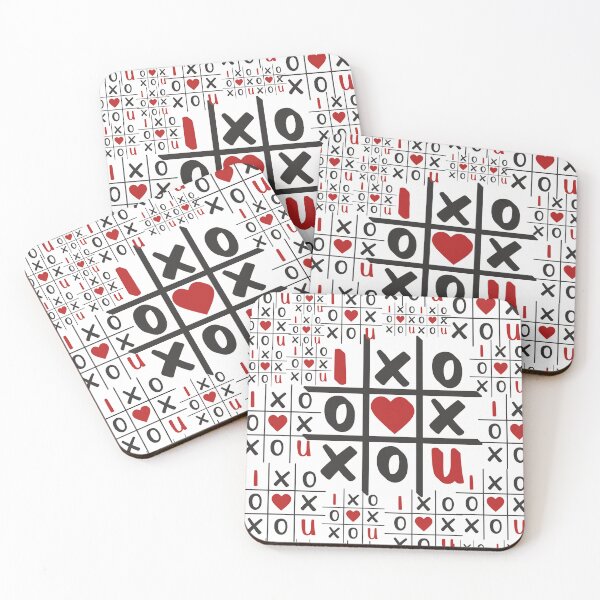 Item preview, Tic Tac Toe Love Heart XOXO Pattern designed and sold by gaurishiradkar.
