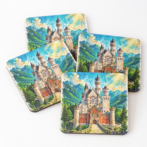 Item preview, Copy of Germany — Neuschwanstein Castle — A Castle in Bloom designed and sold by DibujandoPorfa.