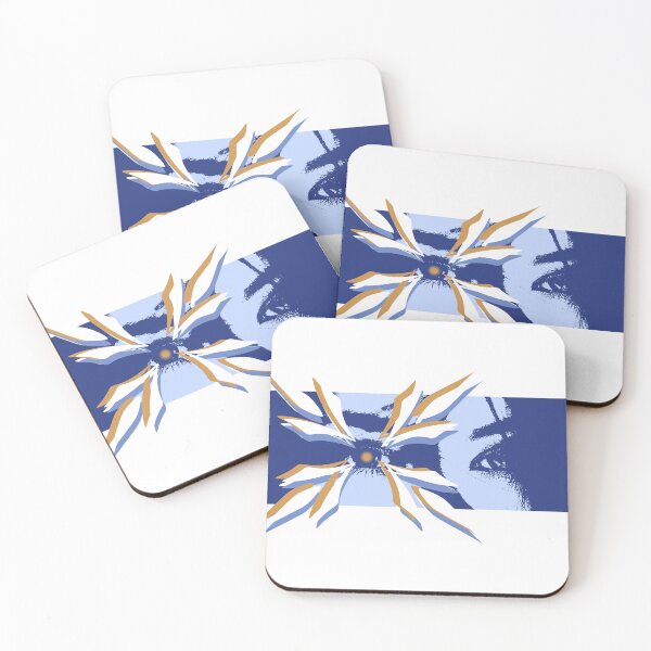Item preview, Cybernetic Abstract Blue Eye Floral Burst Art designed and sold by Comfy-Clo.