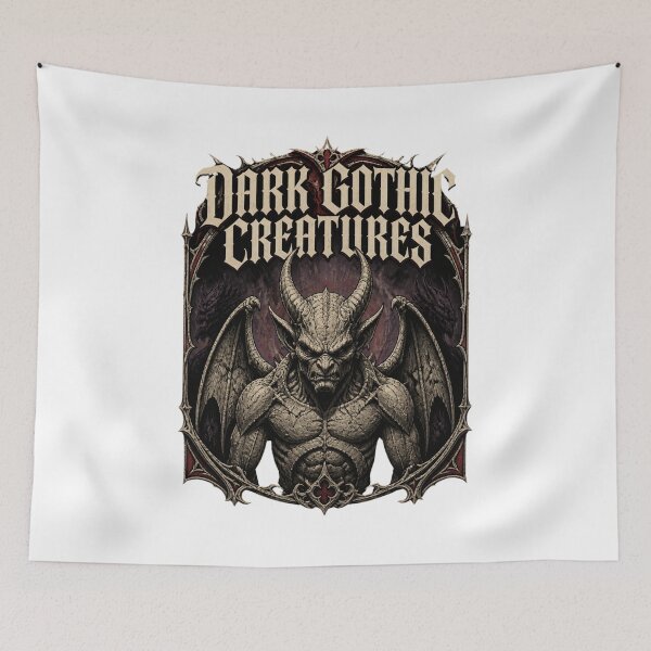 Item preview, Dark Gothic Gargoyle Demon Fantasy Metal Art designed and sold by BAAKSHOP.