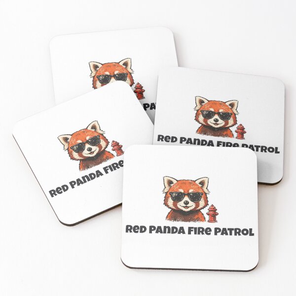 Item preview, Red Panda Fire Patrol Funny Red Panda Firefighter Design designed and sold by Wild Shades.